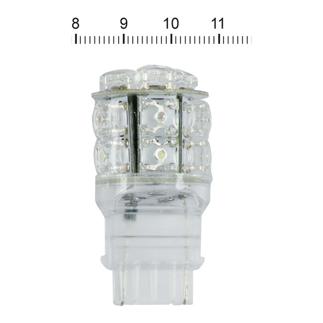 Bombilla Miniatura Led Superflux N.° 194. Luz Blanca, Base De Cristal Para Harley Davidson