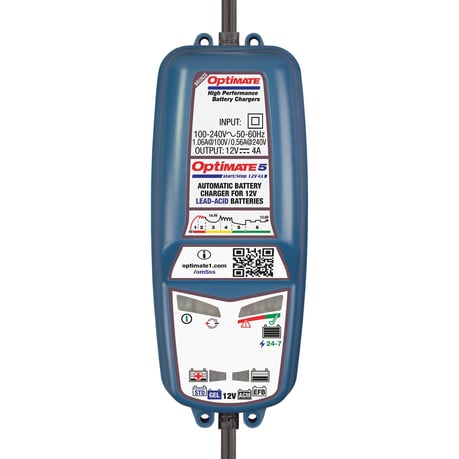 Tecmate OptiMATE 5, 12V Start-Stop & Deep C. battery charger