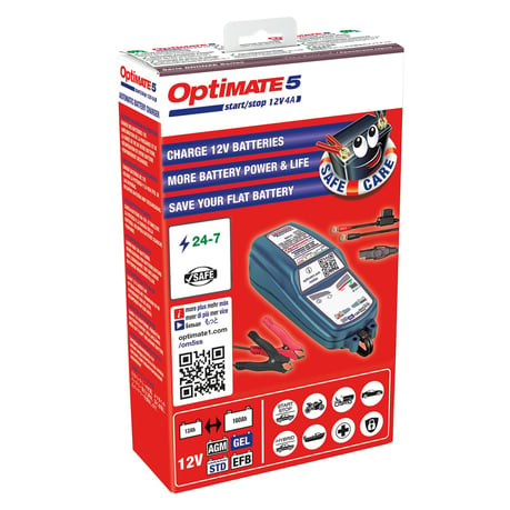 Tecmate OptiMATE 5, 12V Start-Stop & Deep C. battery charger