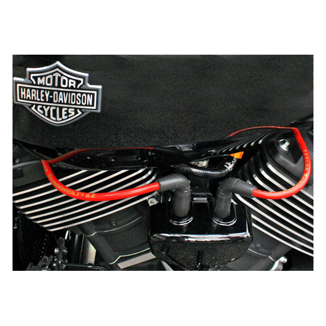 Taylor, Juego De Cables De Bujía Pro Cable De 8Mm. Rojo Para Harley Davidson