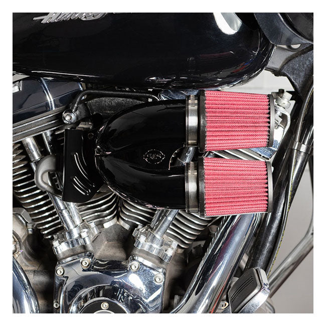 S&amp;S, tuned induction air cleaner kit. Black For Harley Davidson