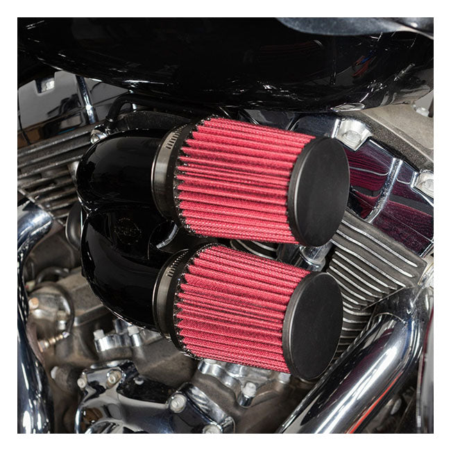 S&amp;S, tuned induction air cleaner kit. Black For Harley Davidson