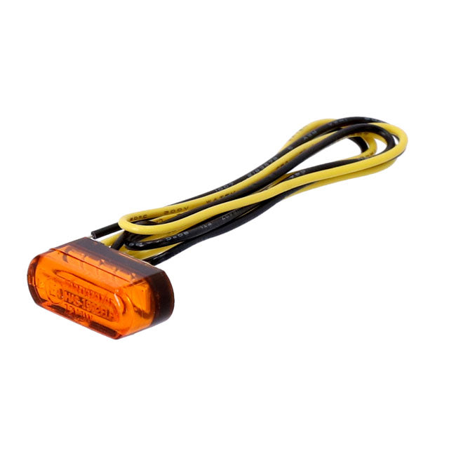 Fastline LED-Licht, Blinker mit bernsteinfarbener Linse für Harley Davidson