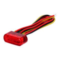 Fastline LED-Rücklicht mit rotem Glas, Bremslicht für Harley-Davidson