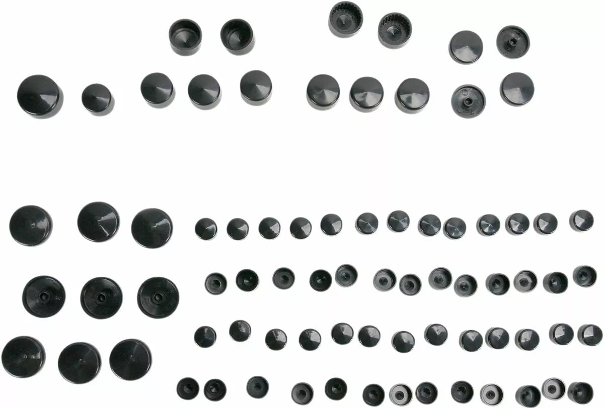 Kit Tapones Tornillos Motor Negro Para Harley-Davidson Sportster