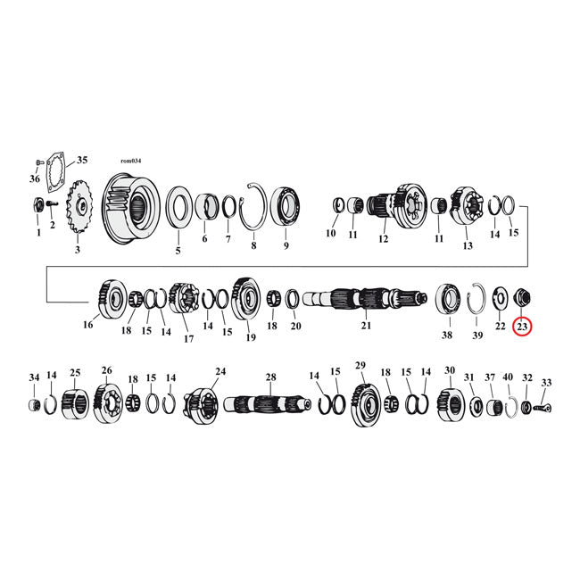 Tuerca, Cubo De Embrague Para Harley-Davidson