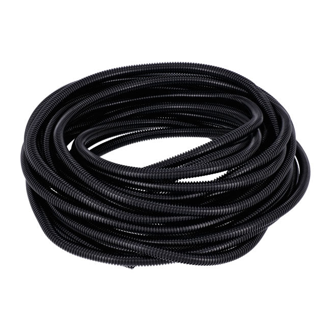 Telar De Cableado Dividido De Pvc. 50 Pies, 3/8" De Diámetro Interior (9,53 Mm). Negro Para Harley Davidson