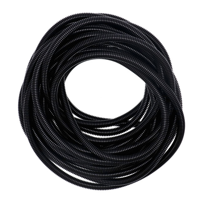 Telar De Cableado Dividido De Pvc. 50 Pies, 7/16" De Diámetro Interior (11,1 Mm). Negro Para Harley Davidson