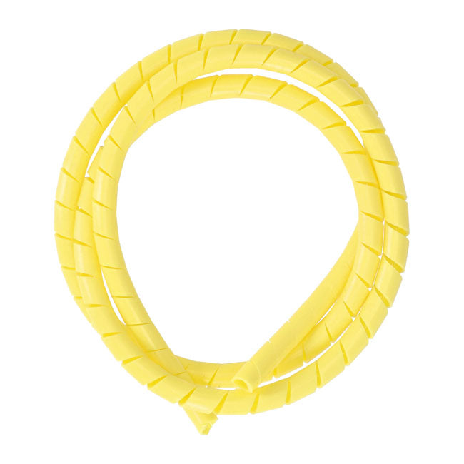 Spiralwicklung, Kabelbaum. 1/2" Durchmesser. Gelb für Harley Davidson