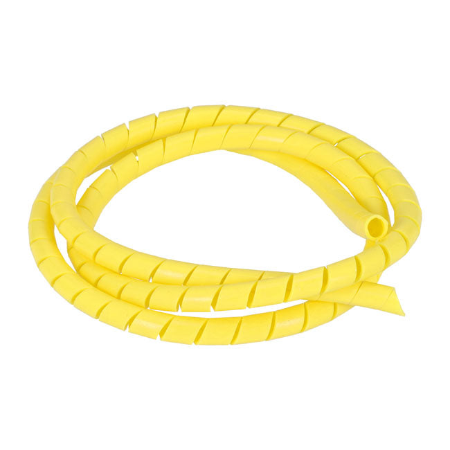 Spiralwicklung, Kabelbaum. 1/2" Durchmesser. Gelb für Harley Davidson