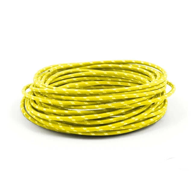 Wiring Cloth Covered Wire 25ft, Yellow For Harley-Davidson