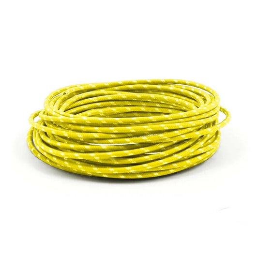 Wiring Cloth Covered Wire 25ft, Yellow For Harley-Davidson