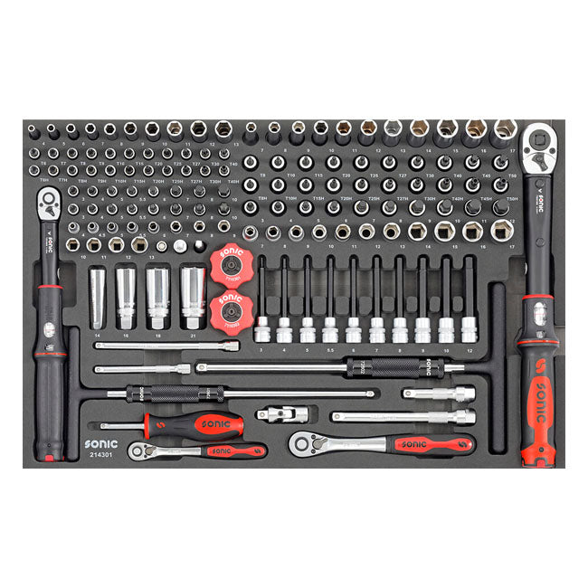 Sonic, 349-Piece Metric Motorcycle Tool Box
