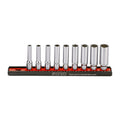 Sonic 9-Piece Deep Socket Set with 1/4" Drive US/SAE Rail