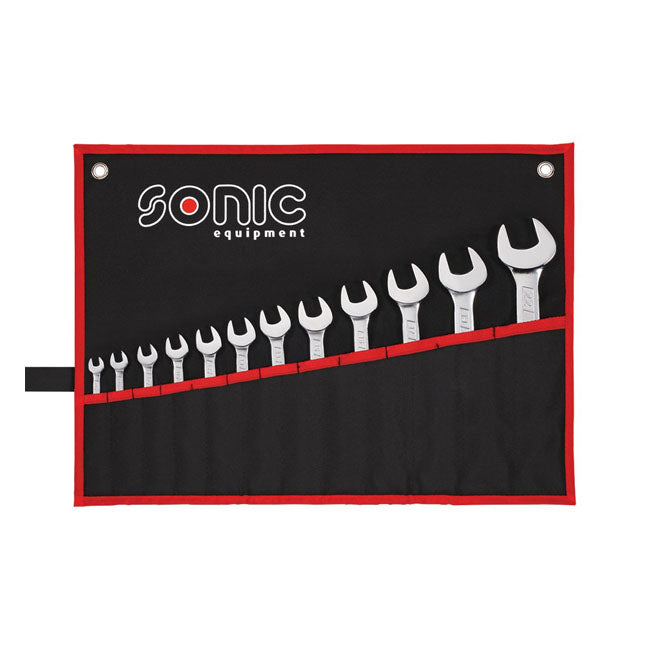 Sonic 12-Piece Open-End and Star Wrench Set, US/SAE Sizes