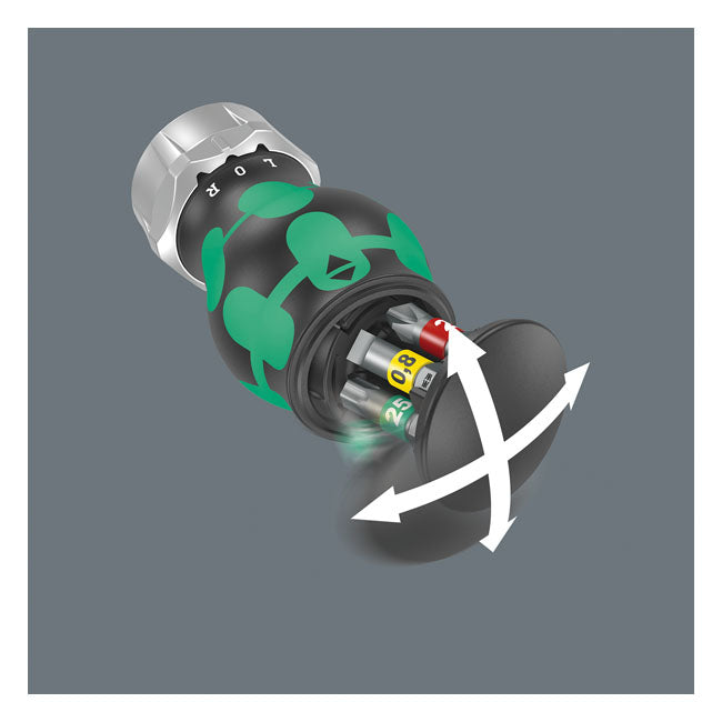 Wera Kraftform Kompakt Stubby Bit-Ladegerät mit Ratsche