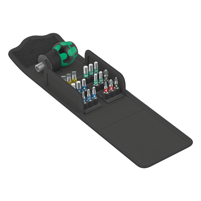 Wera, Kraftform Kompakt Stubby Bit Kit 1, 19 Pieces