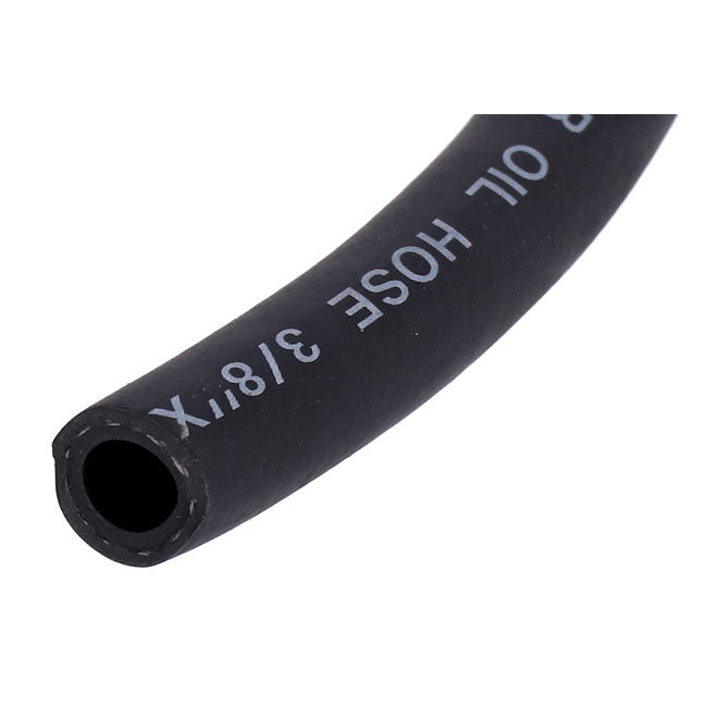 MCS, Manguera De Neopreno Negra Para Línea De Aceite, 9,5 Mm (3/8") Para Harley Davidson