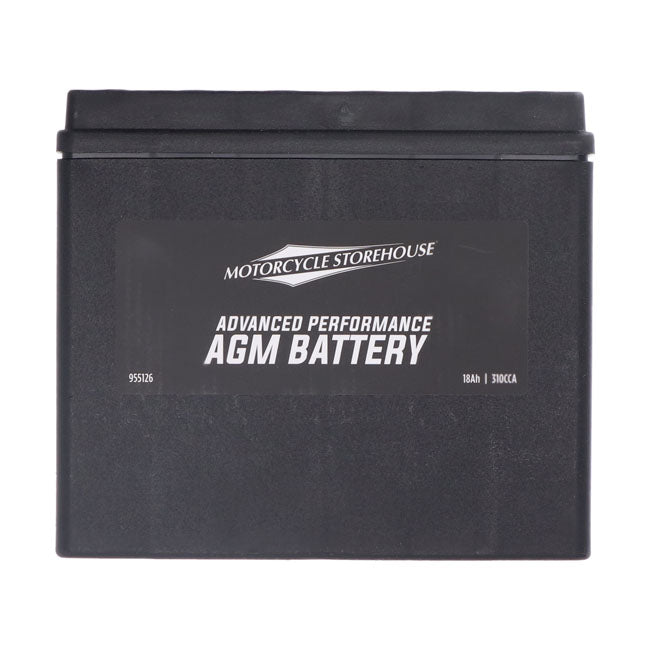 MCS, Serie Advanced- Batería Sellada AGM. 12 V,18 Ah,310 CCA Para Harley Davidson