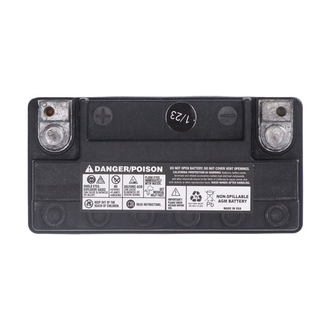 MCS, Serie Advanced- Batería Sellada AGM. 12 V,18 Ah,310 CCA Para Harley Davidson