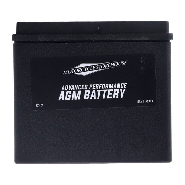 MCS Advance Series - Versiegelte AGM-Batterie. 12 V, 19 Ah, 325 CCA für Harley-Davidson
