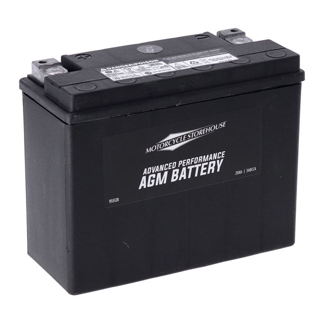 MCS, Serie Advance - Batería Sellada AGM. 12 V,20 Ah,340 CCA Para Harley Davidson