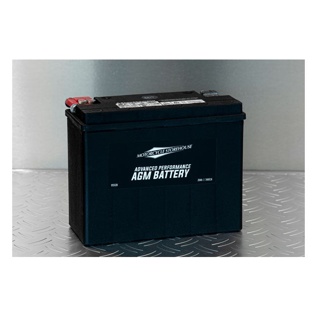 MCS, Serie Advance - Batería Sellada AGM. 12 V,20 Ah,340 CCA Para Harley Davidson