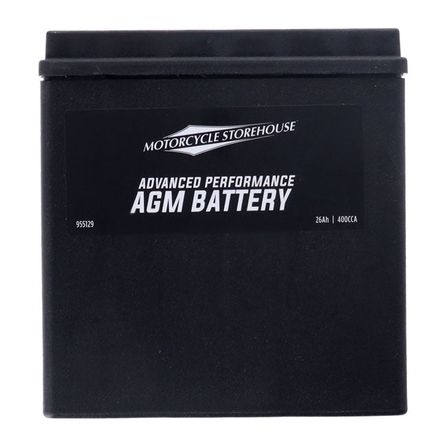 MCS Advance Series - Versiegelte AGM-Batterie. 12 V, 26 Ah, 400 CCA für Harley-Davidson