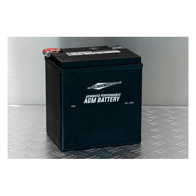 MCS Advance Series - Versiegelte AGM-Batterie. 12 V, 26 Ah, 400 CCA für Harley-Davidson