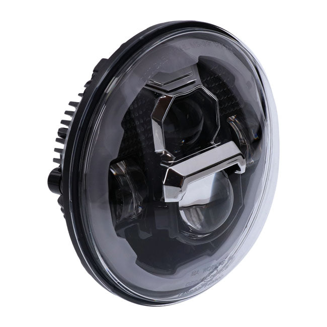 LED 7 "Faro mit homologischem Halo-Ring für Harley-Davidson