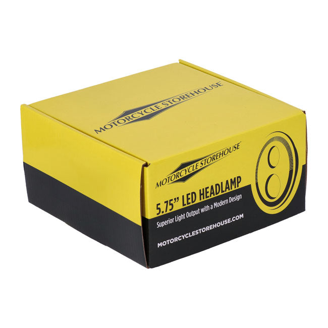 5.75" LED Headlight with Halo Ring Approved for Harley-Davidson