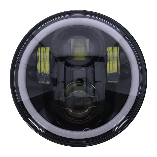 Faro LED 5.75" Con Anillo Halo Homologado Para Harley-Davidson