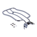 Portaequipajes Con Asiento Individual Cromado De 7" Para Harley-Davidson