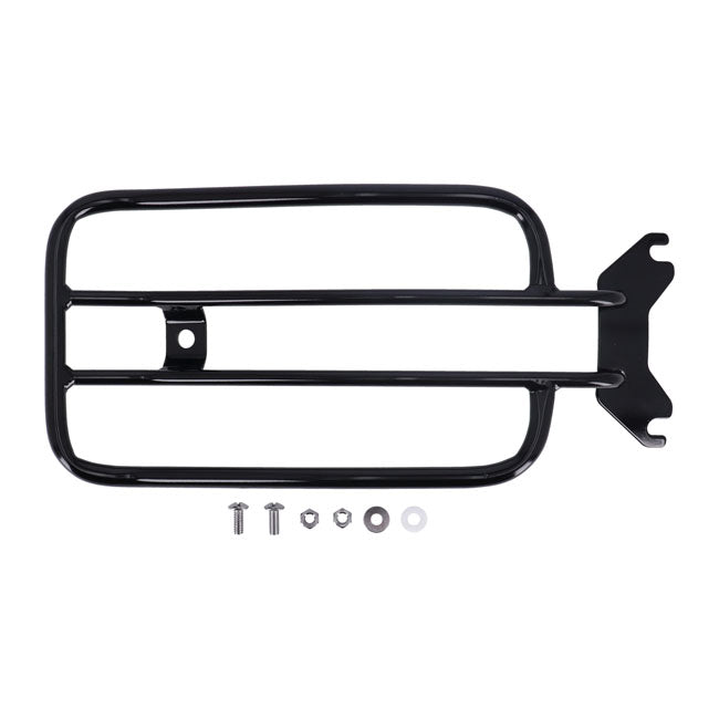 7" Solo Seat Luggage Rack Black for Harley-Davidson
