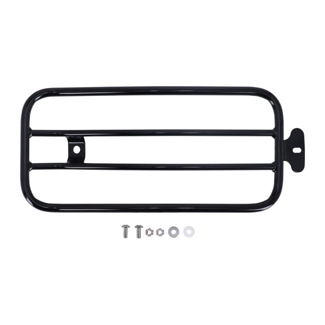 7" Solo Seat Luggage Rack Black for Harley-Davidson