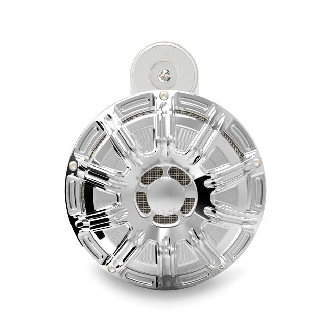 Arlen Ness, Kit De Bocina De Acero Inoxidable, Calibre 10. Cromada Para Harley Davidson