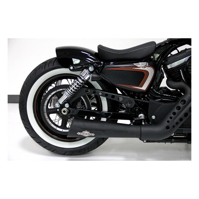 Cult-Werk, Protector Superior De Correa Largo, Negro Para Harley-Davidson 04-22 XL