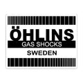 Black Öhlins Retro Sticker