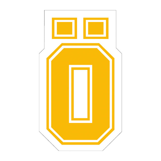 Large Yellow Öhlins "Ö" Letter Sticker