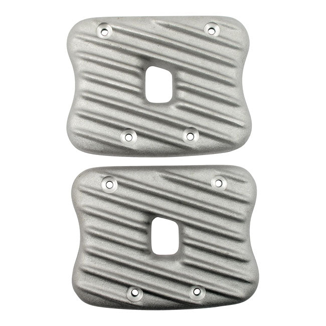Sportster Ribster Rocker Cover Set. Raw for Harley Davidson