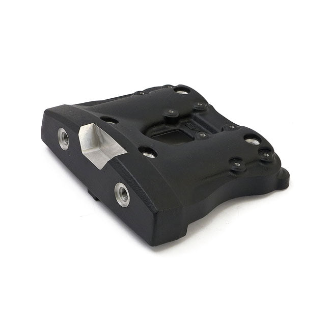 EMD, WTF 'Iron Style' Rocker Cover. Black Cut for Harley-Davidson