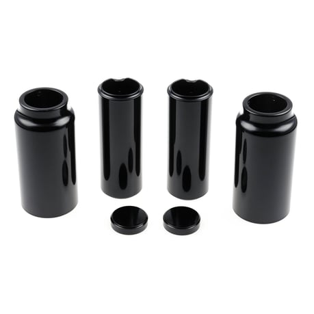 Cult-Werk, 6-piece fork tube cover kit long. Gloss black