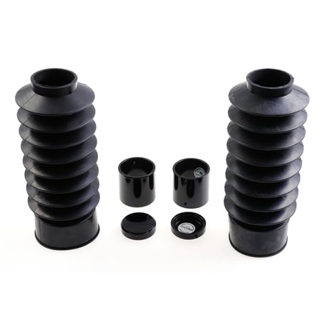 Cult-Werk, 6-piece fork tube cover kit short. Gloss black