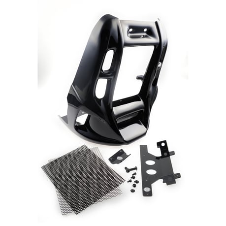 Cult-Werk, radiator cover 'Racing'. Gloss black