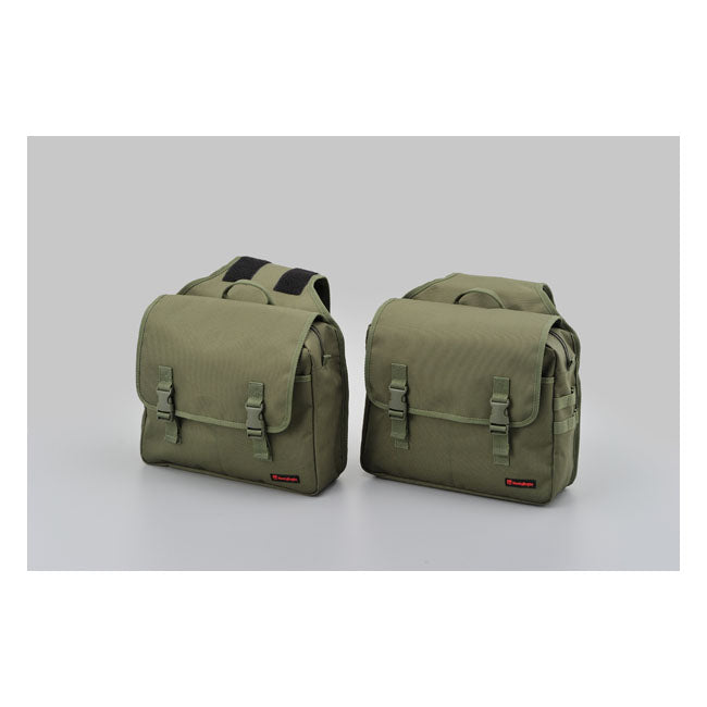 Daytona, Henleybegins 20L Essential Satteltaschen-Set, Khaki, für Harley-Davidson
