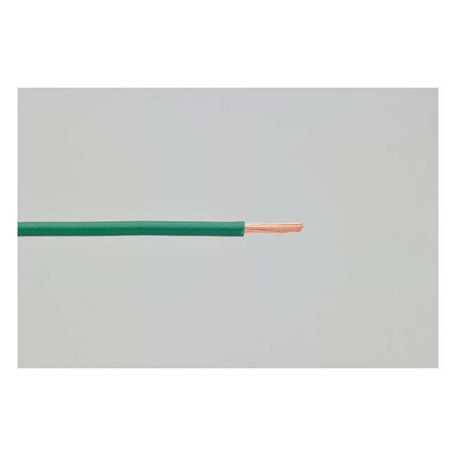 Electrical Cable. 1 Meter 1.25 Square mm. Green for Harley Davidson