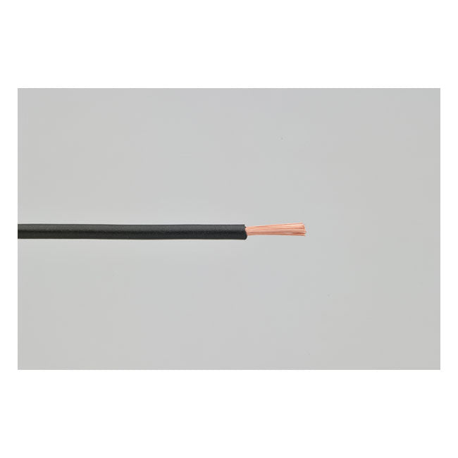 Elektrisches Kabel. 1 Meter 1,25 mm². Schwarz für Harley Davidson