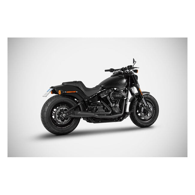 Zard, 2-1 Volledige zwarte ontsnapping M8. Mat Black voor Harley Davidson