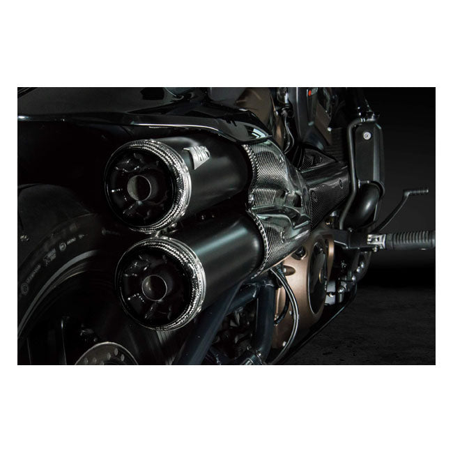 ZARD, SPORTSTER S TOP GUN EXHAUST SYSTEM. MATTE BLACK ECE