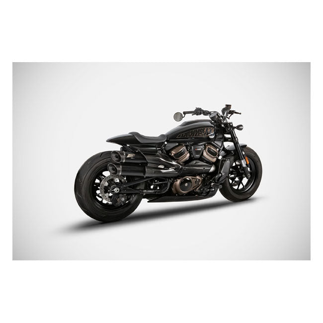Zard, Sistema De Escape Para Sportster S Gt. Negro Mate